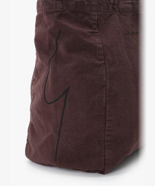 agnes b キャンバストートバッグ Grand Cabas Spirit キャンバス トートバッグ 