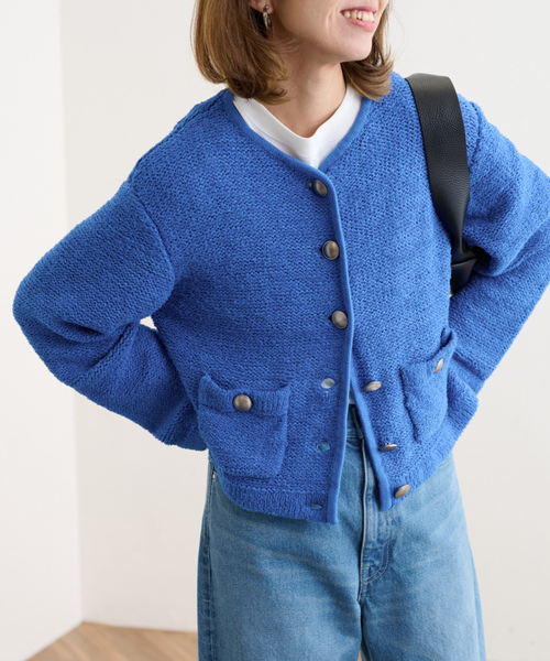 FRAMeWORK 「FRAMeWORK」 ノーカラージャケット FREE ブルー系その他