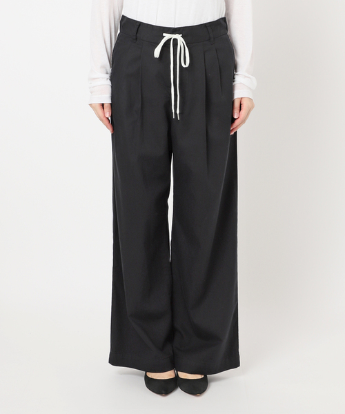 Spick＆Span パンツ 「追加」コットンレーヨンドロストフレア