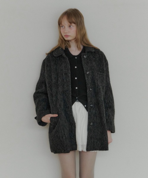 round collar wool coat giunon ジウノン GIUNON コート アウター round collar wool coat / ラウンドカラー