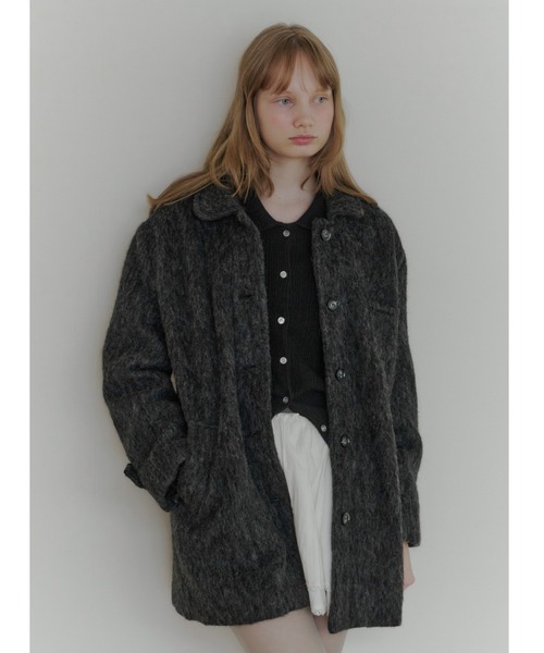 GIUNON コート アウター round collar wool coat / ラウンドカラー