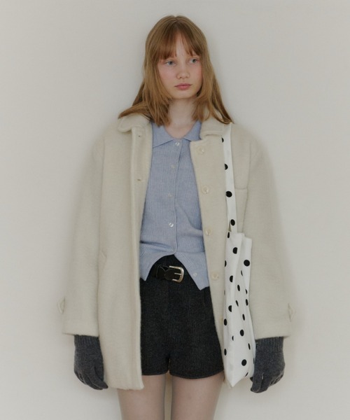 GIUNON roundcollarwoolcoat/ラウンドカラーウールコート GIUNON コート アウター round collar wool coat / ラウンドカラー