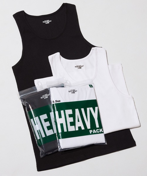 tシャツ 「M-2XL対応」パックヘビーウェイトリブタンクトップ メンズ | coca | 02