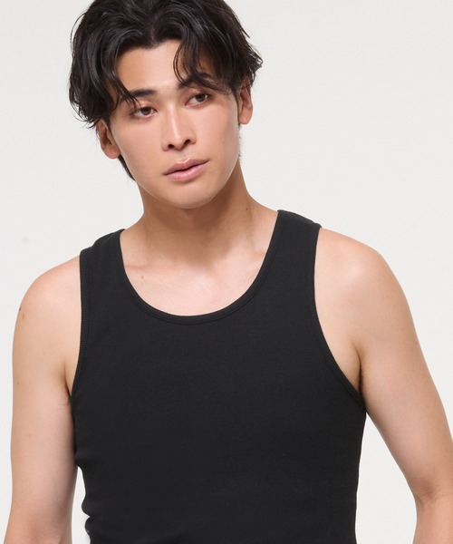 tシャツ 「M-2XL対応」パックヘビーウェイトリブタンクトップ メンズ | coca | 07