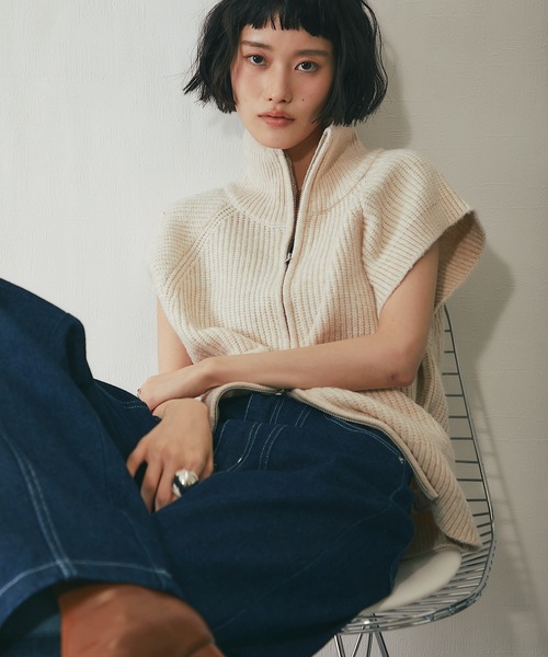 ベスト ジレ ダブルジッパーニットベスト レディース : ZOZOTOWN Yahoo ベスト ジレ ダブルジッパーニットベスト レディース : ZOZOTOWN Yahoo