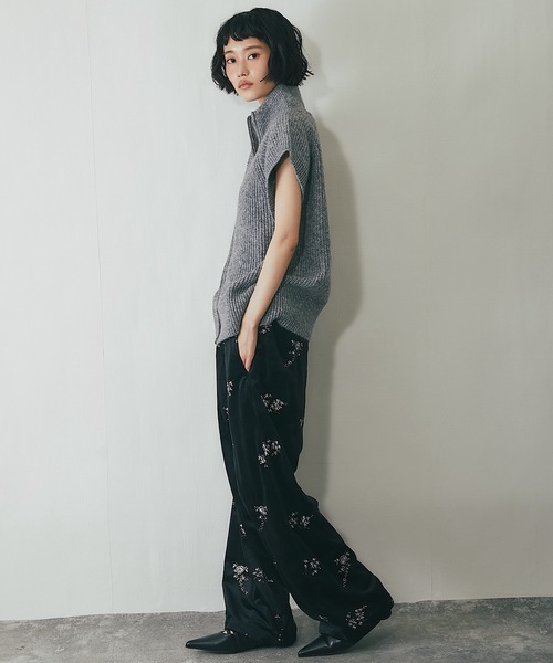 ベスト ジレ ダブルジッパーニットベスト レディース : ZOZOTOWN Yahoo