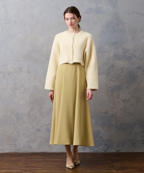 AIMER（エメ） ドレス 3Dフラワー刺繍ボリュームスリーブブラウス