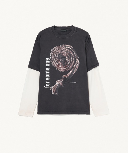FORSOMEONE（フォーサムワン） tシャツ FORSOMEONE ROPE LAYERED LS