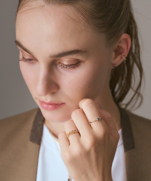 agete（アガット） 指輪 リング K5紫金石／クォーツリング レディース