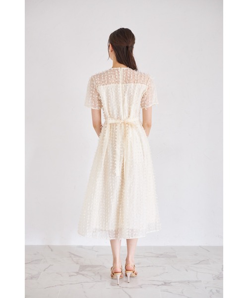 「tocco closet」 半袖ワンピース M クリーム レディース_画像3