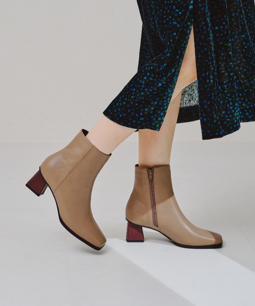 「NICAL」 ショートブーツ L グレー レディース_画像2