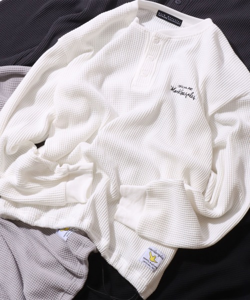 Mark Gonzales（マークゴンザレス） ヘンリーネック tシャツ MARK