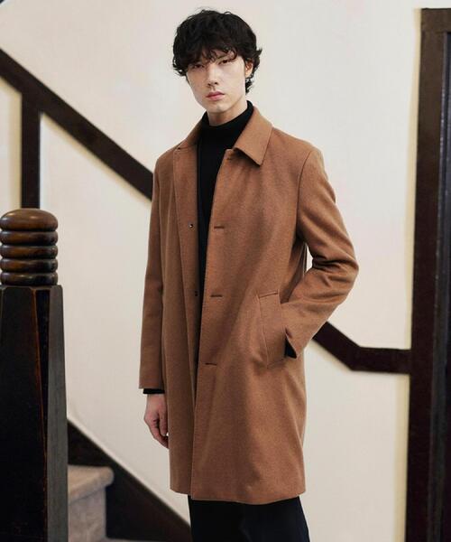 TAKEO KIKUCHI（タケオキクチ） ステンカラーコート コート カシミヤ