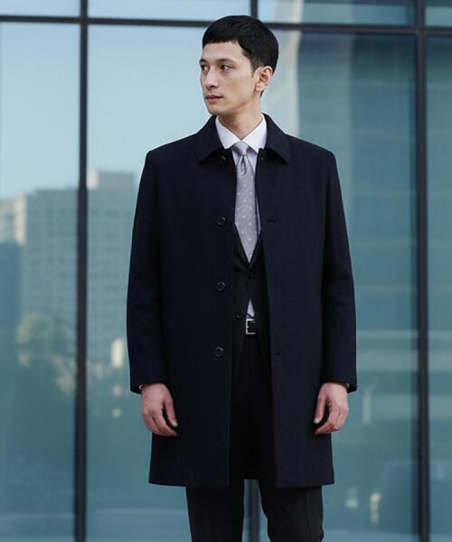 TAKEO KIKUCHI（タケオキクチ） ステンカラーコート コート カシミヤ