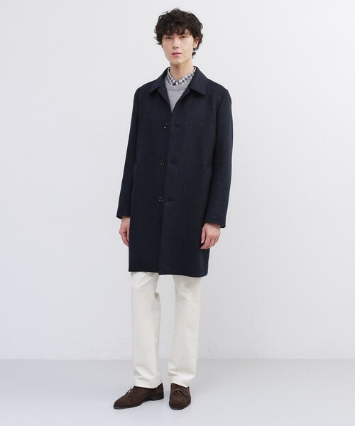 ファイナリスト　タケオキクチ　新品未使用カシミヤ混ステンカラーコート TAKEO KIKUCHI（タケオキクチ） ステンカラーコート コート カシミヤ