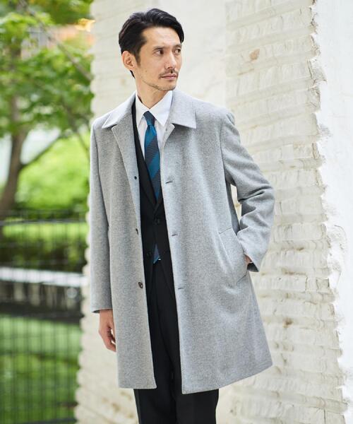 TAKEO KIKUCHI タケオキクチ　千鳥格子柄　トレンチコート（美品） 美品✦TAKEO KIKUCHIタケオキクチ フーデッドコートFREE千鳥格子柄