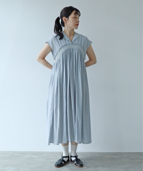 「yuni」 ノースリーブワンピース FREE ブラック レディース_画像3