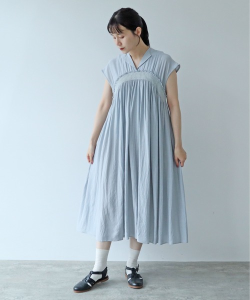 「yuni」 ノースリーブワンピース FREE ブラック レディース_画像4