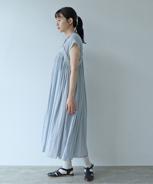 「yuni」 ノースリーブワンピース FREE ブラック レディース_画像6