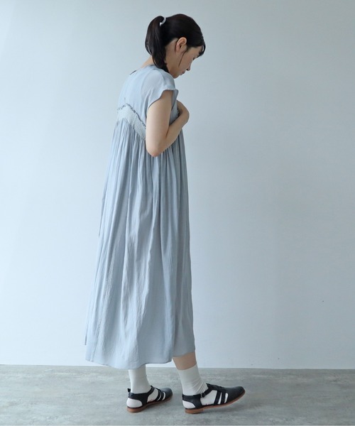 「yuni」 ノースリーブワンピース FREE ブラック レディース_画像8