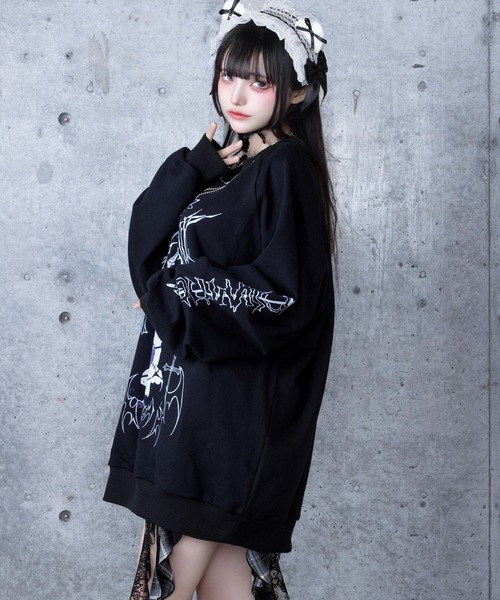 Amilige（アミリージュ） トレーナー スウェット Bear who lost love