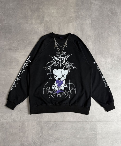 Amilige（アミリージュ） トレーナー スウェット Bear who lost love