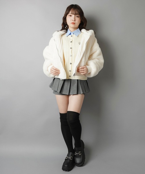 SPINNS（スピンズ） スカート 美脚盛れワンホンレイヤード風プリーツ