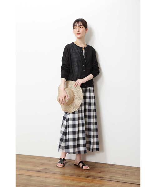 「human woman」 ニットカーディガン MEDIUM ネイビー レディース_画像9