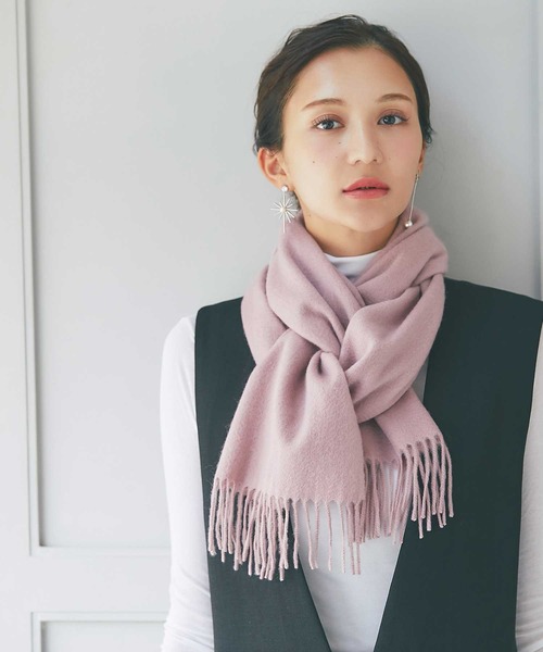 BEAUTY&YOUTH カシミヤ100% 無地 マフラー ストール 灰 IMC マフラー ストール カシミヤ100％ 無地マフラー レディース メンズ