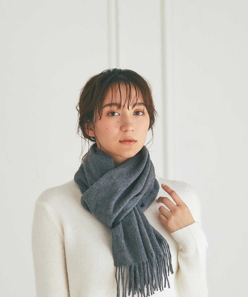 IMC マフラー ストール カシミヤ100％ 無地マフラー レディース メンズ
