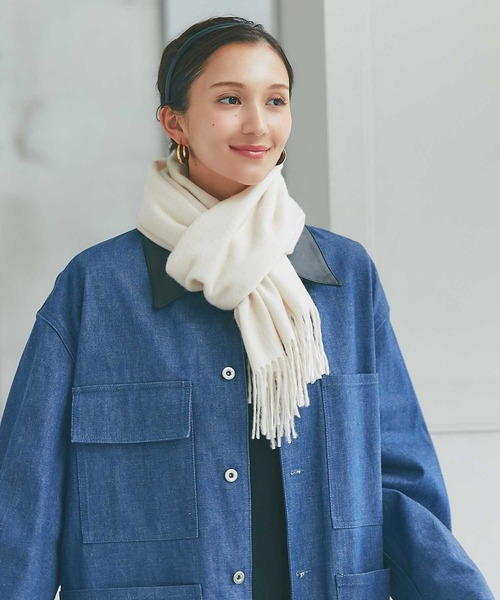 IMC マフラー ストール カシミヤ100％ 無地マフラー レディース メンズ