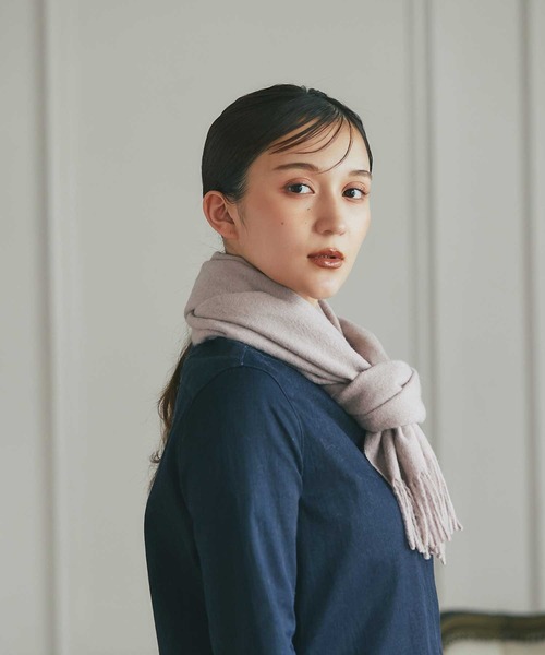 IMC マフラー ストール カシミヤ100％ 無地マフラー レディース メンズ