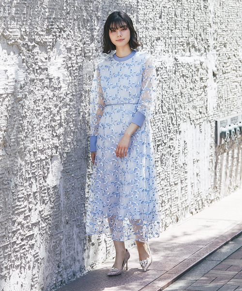 「SMILE ORCHID」 長袖ワンピース S ベージュ レディース_画像7