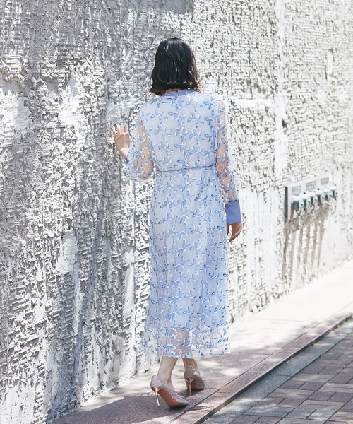 「SMILE ORCHID」 長袖ワンピース S ベージュ レディース_画像9