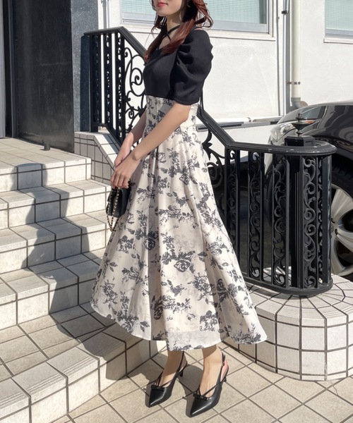 「abc une face」 ドッキングワンピース FREE ブラック レディース_画像5