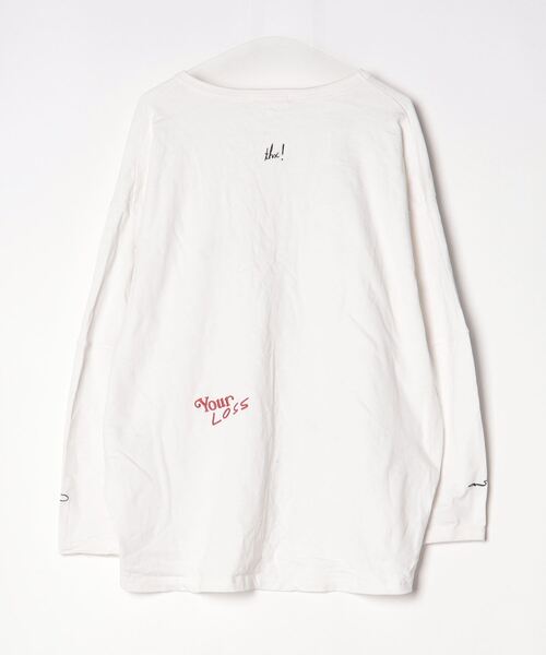 「Little sunny bite」 長袖カットソー - ホワイト レディース_画像2