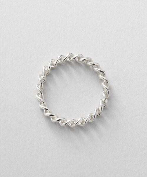 COCOSHNIK（ココシュニック） 指輪 リング シルバー カーブチェーン