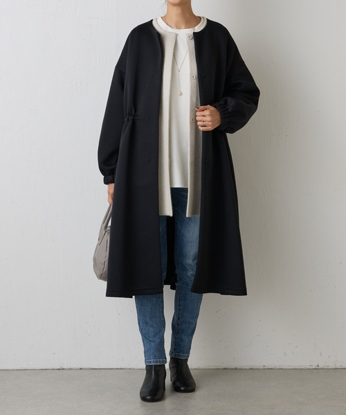 BEARDSLEY（ビアズリー） ノーカラーコート FREE ベージュ レディース