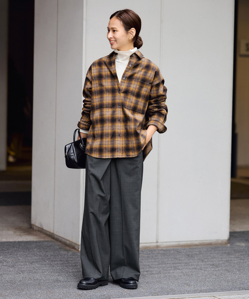 FRAMeWORK（フレームワーク） スラックス パンツ TWラップパンツ