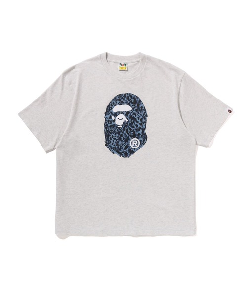 平成　skull leopard ロンT 英字 A BATHING APE（アベイシングエイプ） tシャツ WILD LEOPARD PATTERN
