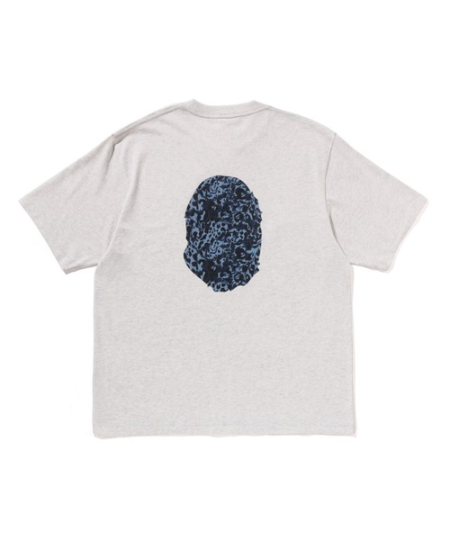 BAPE Tシャツ ホワイト レオパード APE RELAXED FIT TEE A BATHING APE（アベイシングエイプ） tシャツ WILD LEOPARD PATTERN