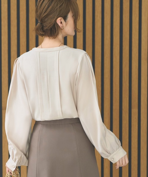 「RUIRUE BOUTIQUE」 長袖ブラウス 3L アッシュ レディース_画像2