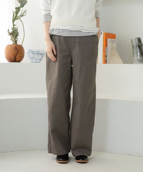 「studio CLIP」 「days」チノパンツ LARGE ベージュ レディース_画像2