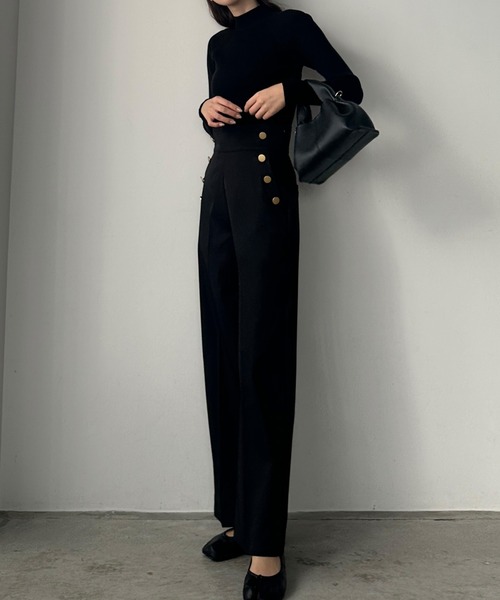 「Louere」 スラックス LARGE ブラック レディース_画像4