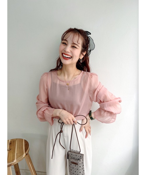 「jumelle」 長袖ブラウス FREE ピンク レディース_画像8