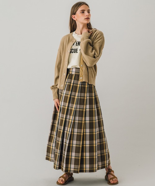 マルニ MARNI カーディガン リボン ウール カシミヤ混 38 ベージュ  