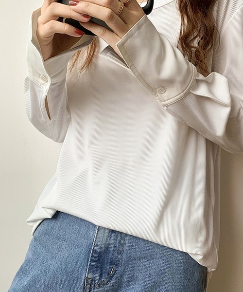 「meJane」 長袖カットソー FREE ホワイト レディース_画像7