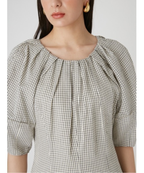 「Mila Owen」 7分袖ワンピース 0 ベージュ レディース_画像8