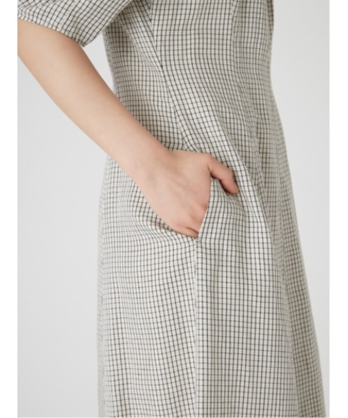 「Mila Owen」 7分袖ワンピース 0 ベージュ レディース_画像10