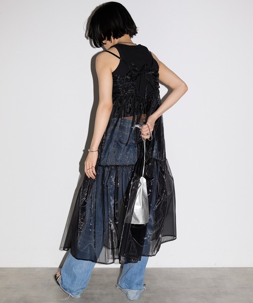 「leimn」 キャミソールワンピース M サックスブルー レディース_画像8